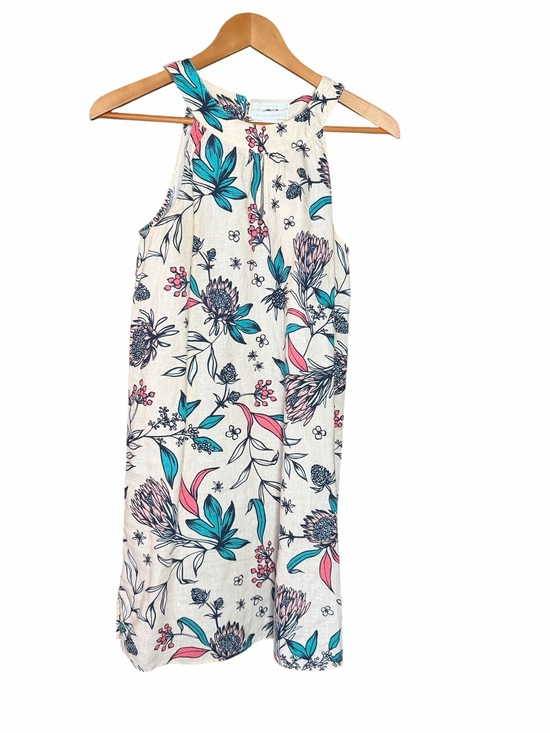 Rachel Ashwell Dresses & Skirts - Rachel Ashwell natural Linen Floral Halter Neck breathable summer dressSZ-Small